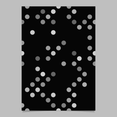 Soyut nokta desenli el ilanı şablonu - vektör kapağı arka plan
