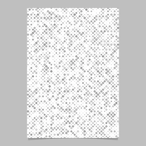 회색 기하학적 대각선 둥근 사각형 패턴 배경 포스터 템플릿 — 스톡 벡터
