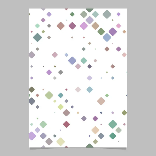 Plantilla de página de fondo de patrón cuadrado diagonal geométrico colorido — Vector de stock