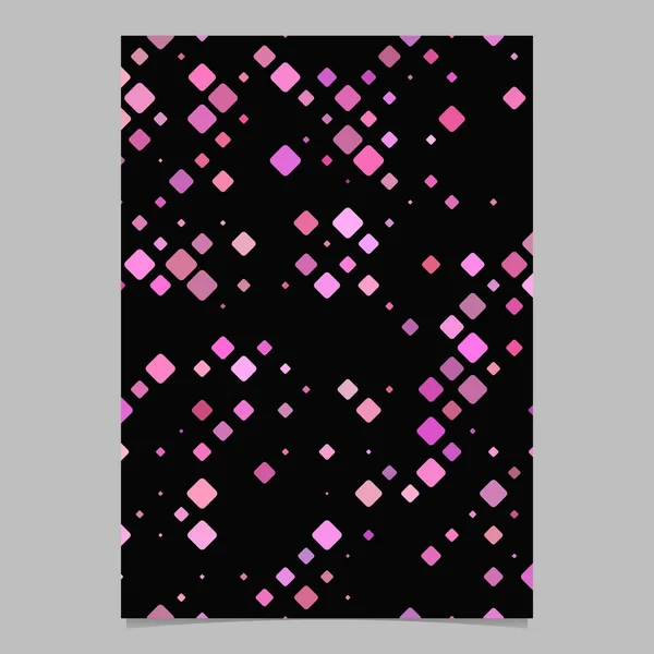 ピンクの幾何学的対角線の正方形のモザイクパターンページの背景 — ストックベクタ