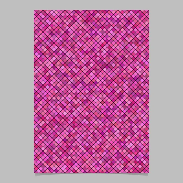 Pink abstract diagonal rounded square pattern page background template