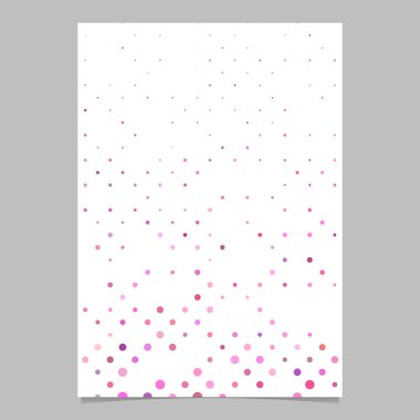 Soyut daire desen broşür şablonu - vektör kapağı arka plan