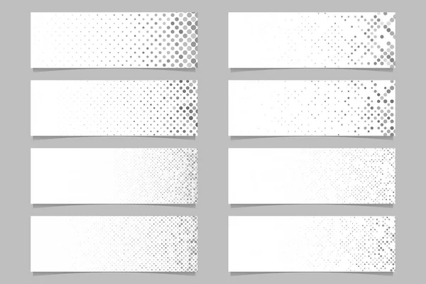 Ensemble de fond de bannière motif cercle - modèles vectoriels modernes — Image vectorielle