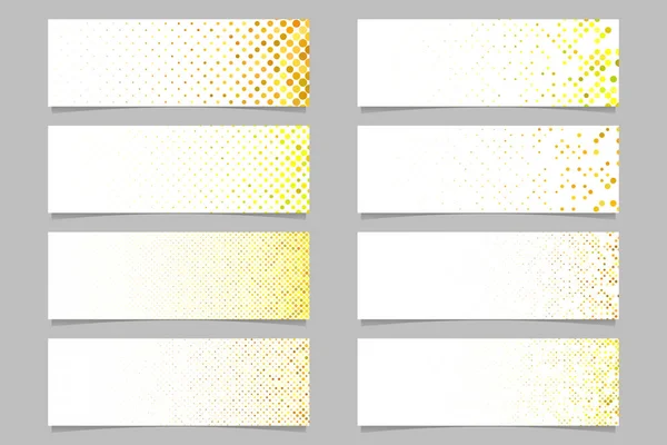 Kreis Muster Banner Hintergrund Set - moderne Vektor-Vorlagen-Designs — Stockvektor