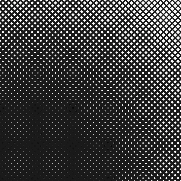 Monochroom geometrische abstracte halftoon vierkante patroon achtergrond — Stockvector