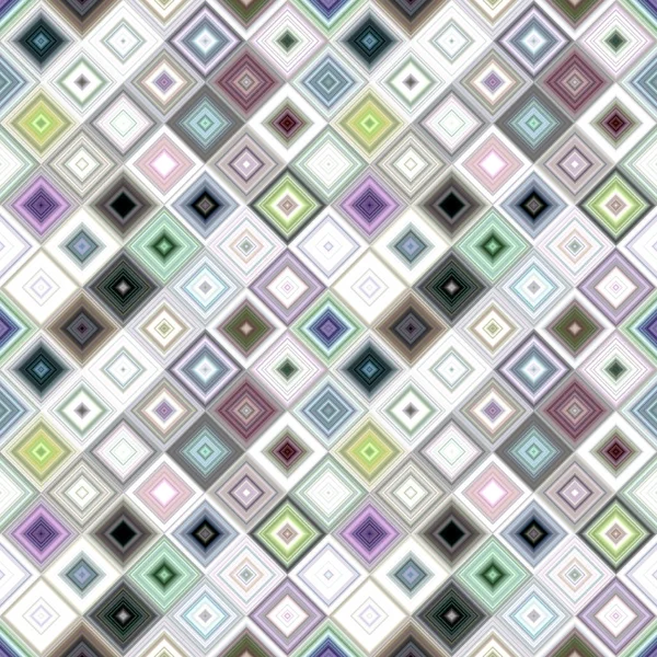 Bunte nahtlose diagonale quadratische Mosaik-Muster Hintergrund - Vektorgrafik — Stockvektor