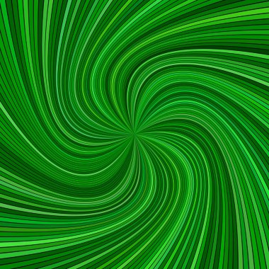 Çizgili ışınları ile yeşil psychedelic soyut girdap arka plan
