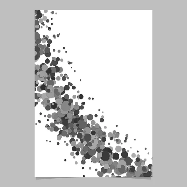 Fondo de volante de punto confeti disperso abstracto curvado en blanco — Archivo Imágenes Vectoriales