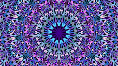 Renkli soyut orman bahçe mandala desen geometri duvar kağıdı