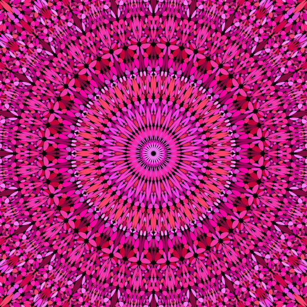 Papel pintado de mandala floral adornado abstracto rosa - vector gráfico — Vector de stock