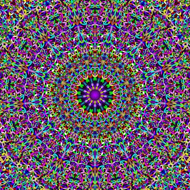 Renkli soyut orman bahçe mandala süs arka plan