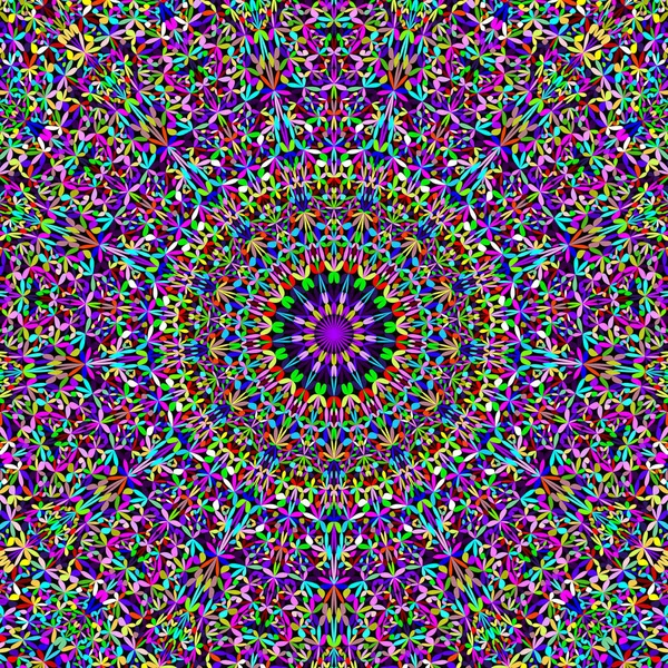 Colorido abstrato selva jardim mandala ornamento fundo — Vetor de Stock