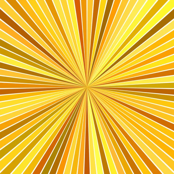 Orange hypnotic speed concept background - vector starburst design — Stock Vector