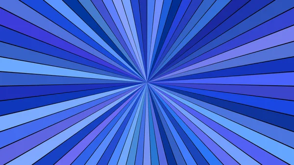 Blue abstract psychedelic star burst stripe background - vector graphic — Stock Vector