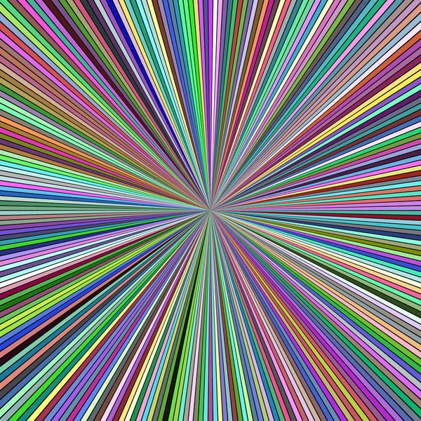 Colorful hypnotic starburst stripe background - vector graphic — Stock Vector