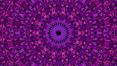 Mor çiçek mozaik mandala desen duvar kağıdı - bohem vektör arka plan