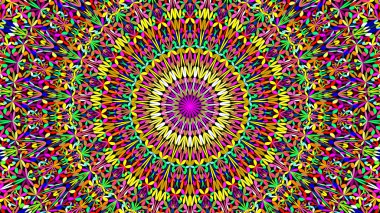 Renkli soyut yaprak bahçe mandala desen geometri arka plan