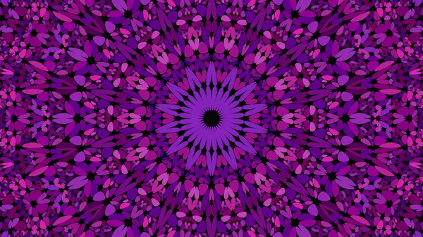 紫の花モザイクマンダラパターン壁紙 - ボヘミアンベクトル背景 — ストックベクタ