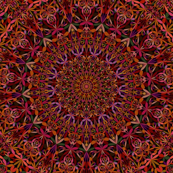 Colorful abstract flower kaleidoscope mandala pattern wallpaper — Stock Vector