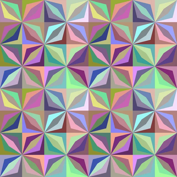 カラフルな幾何学的なストライプタイルモザイクパターンの背景 — ストックベクタ