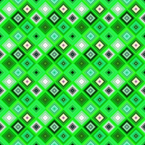Verde geométrico diagonal quadrado mosaico azulejo fundo padrão —  Vetores de Stock