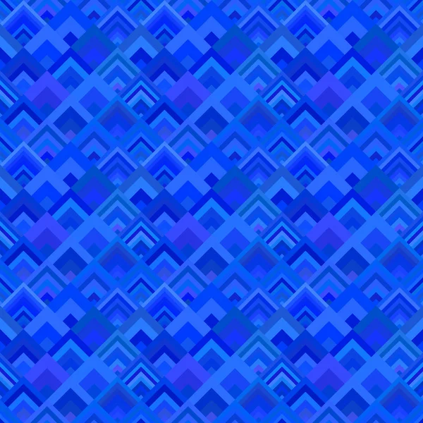 Padrão de forma diagonal sem costura azul - fundo em mosaico vetorial — Vetor de Stock