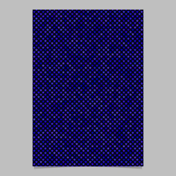 Шаблон фоновой брошюры в форме звезды синей пентаграммы — стоковый вектор