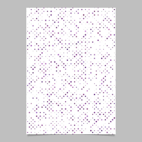 Sterne Muster Flyer Vorlage - Vektor Papeterie Hintergrund — Stockvektor