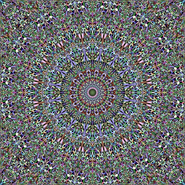 Colorat abstract fără sudură gradina florale mandala model tapet - design vectorial boem — Vector de stoc
