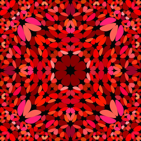 Rote nahtlose Kiesel Mosaik-Muster Tapete - Bohemian Vektor Hintergrund Illustration — Stockvektor