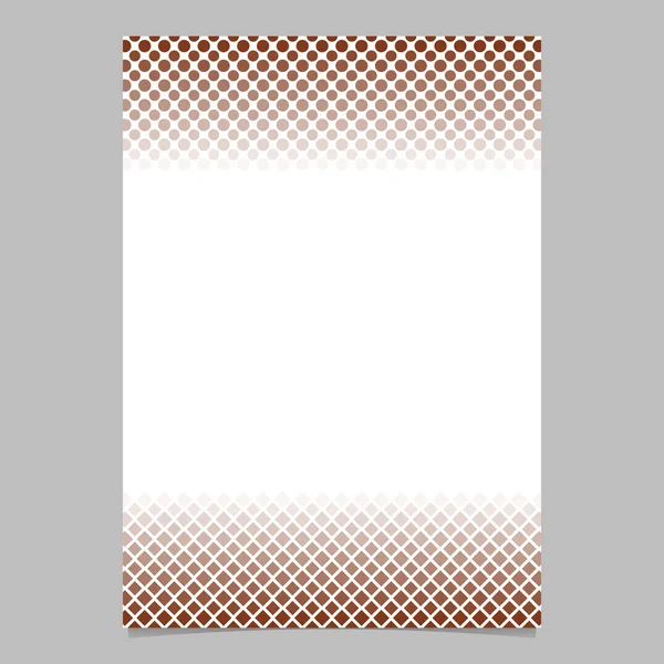 Abstracte halftoon geometrische dot en vierkante patroon brochure achtergrond sjabloon — Stockvector