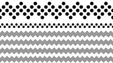 Geometrik yinelenen daire desen sayfa bölücü çizgi seti