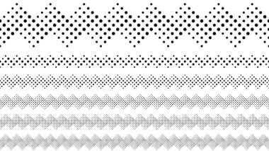 Geometrik soyut daire desen sayfa bölücü çizgi seti