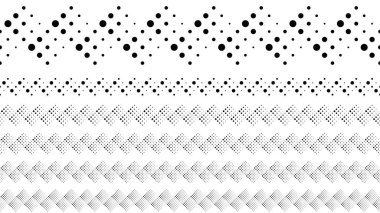 Soyut geometrik noktalı desen metin bölücü kümesi