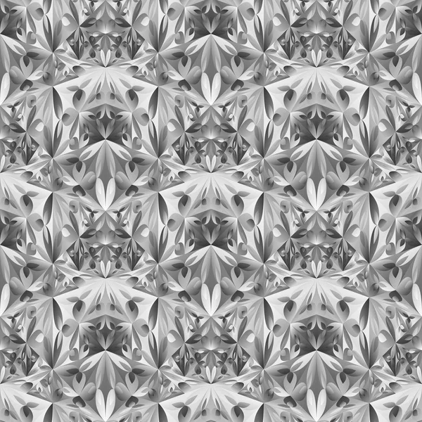 Polygonale nahtlose geometrische florale Mosaik-Muster Hintergrunddesign — Stockvektor