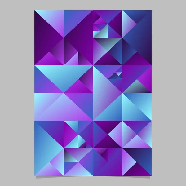 Abstract geometrical polygonal triangle poster background template — Stock Vector