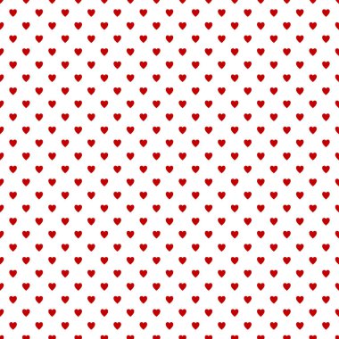 Yinelenen kalp deseni arka plan tasarımı - vektör aşk illüstrasyon