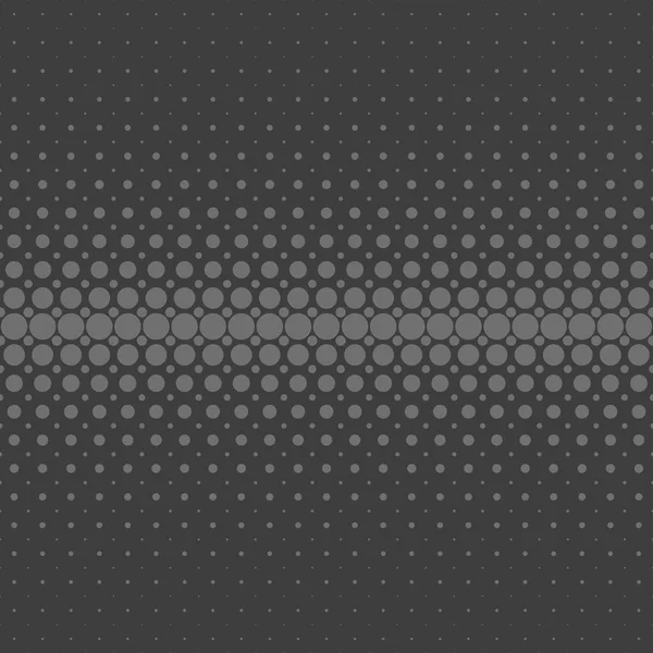 Серый абстрактный полуточечный рисунок фона - векторный рисунок из кругов разного размера — стоковый вектор