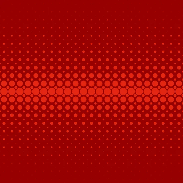 Geometric halftone dot pattern background - vector graphic from red circles — Stock Vector