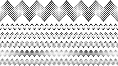 Soyut geometrik tekrar daire desen sayfa bölücü seti
