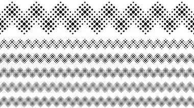 Çizgi kümesini bölen soyut geometrik daire deseni