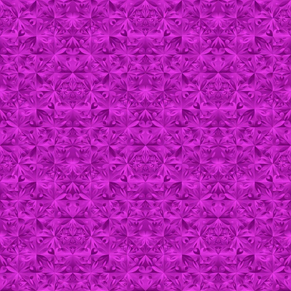 Resumen poligonal inconsútil púrpura triángulo floral patrón de fondo — Vector de stock