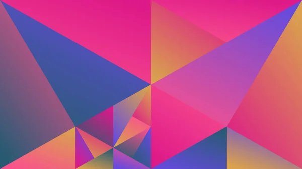 Latar belakang hd gradien geometris multiwarna poligonal - Stok Vektor