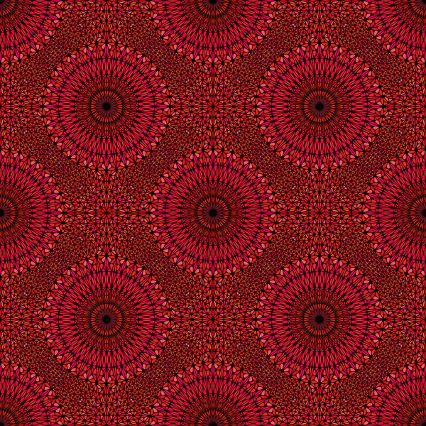 Geométrico bohemio rojo mandala flor ornamento patrón fondo — Archivo Imágenes Vectoriales