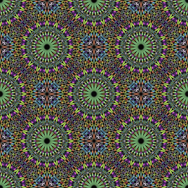 Bohème multicolore abstrait motif floral oriental art de fond — Image vectorielle