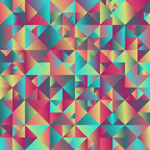 Gradiente abstracto geométrico colorido triángulo fondo diseño — Vector de stock