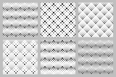 Retro soyut nokta desen arka plan tasarım seti