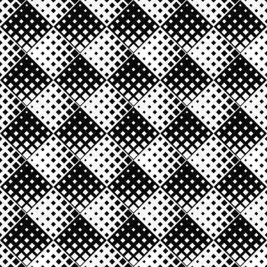 Siyah beyaz dikişsiz diyagonal kare desen arka plan