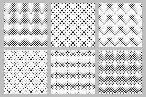 Retro  abstract dot pattern background design set