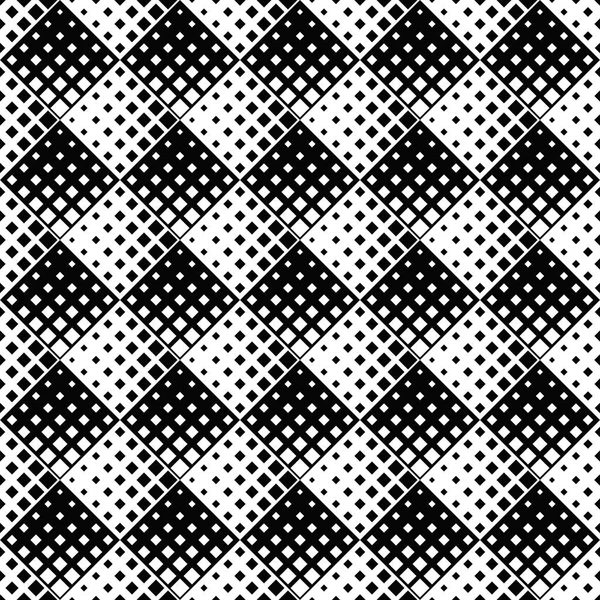 Schwarz und weiß nahtlose diagonale quadratische Muster Hintergrund — Stockvektor